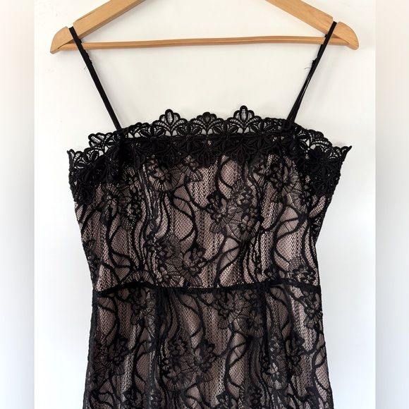 BB Dakota Novelty Black Lace Midi Dress - Picture 11 of 15